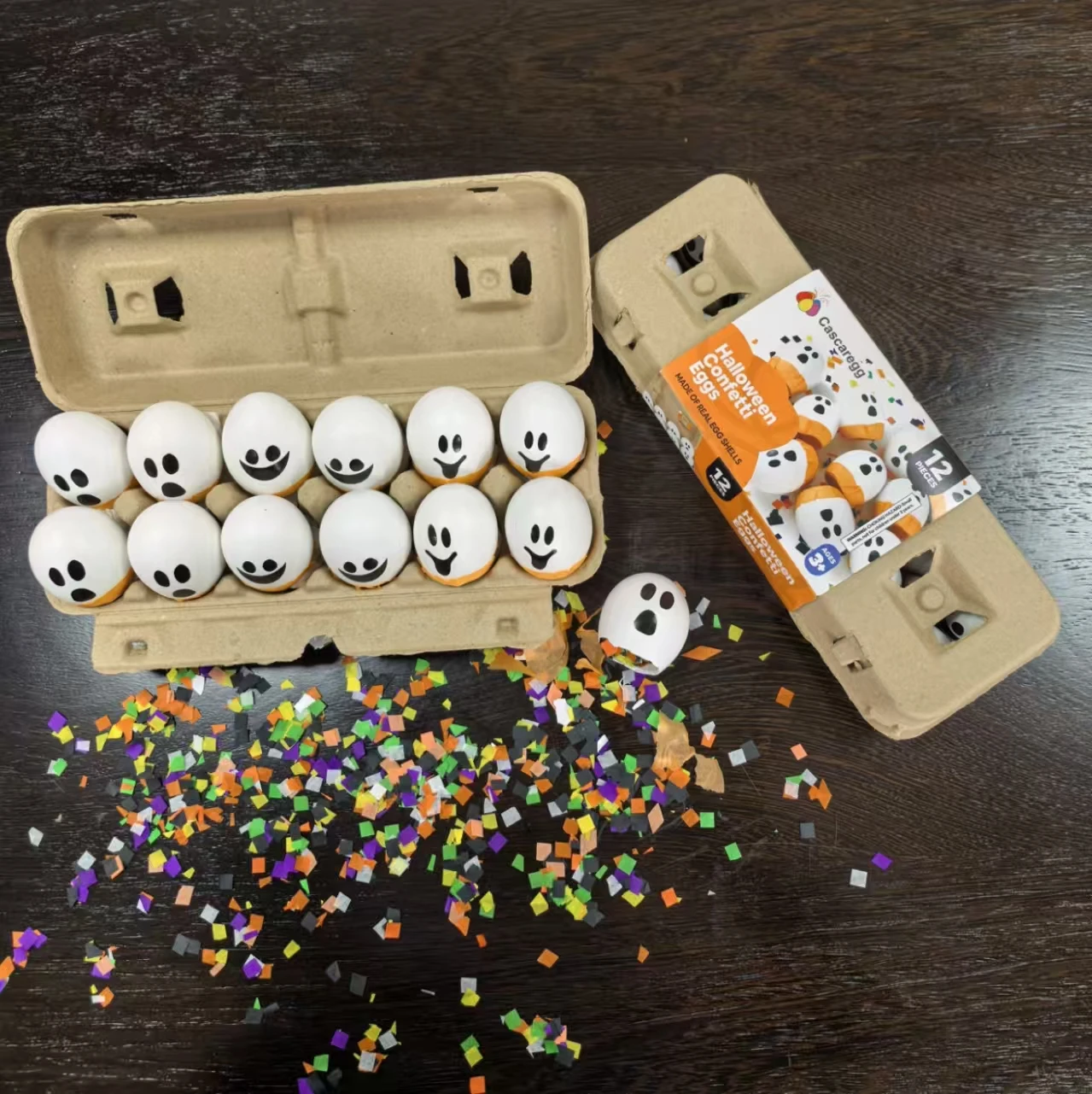 ghost confetti eggs