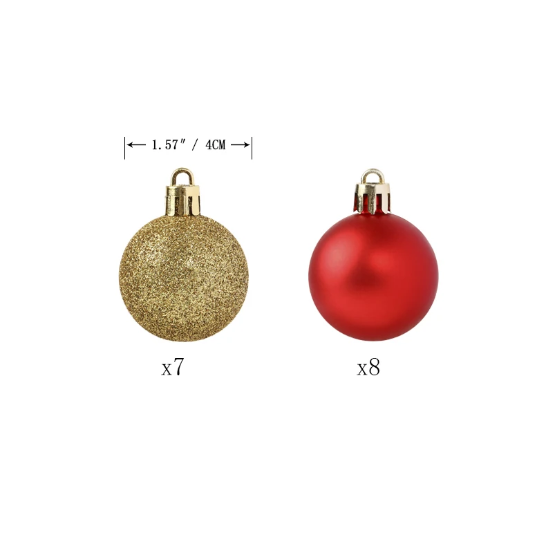 Glitter Christmas ornaments